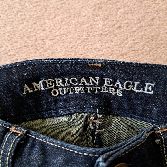 American Eagle Outfitters Jeans Women's 8 Blue Denim Artist Stretch Flare - Picture 6 of 15